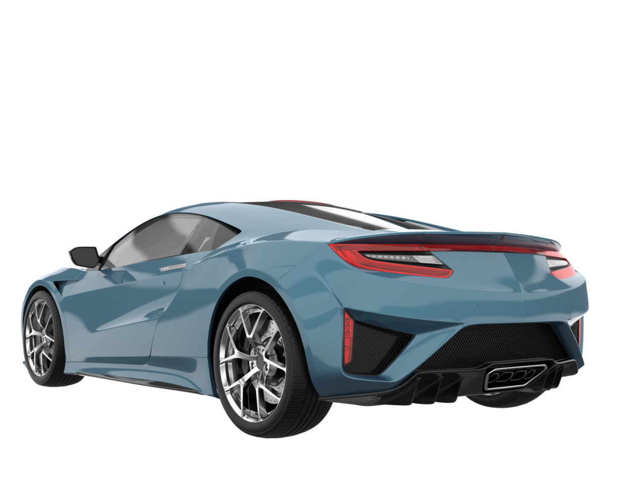 Sport car isolated on transparent background. 3d rendering - illustration png