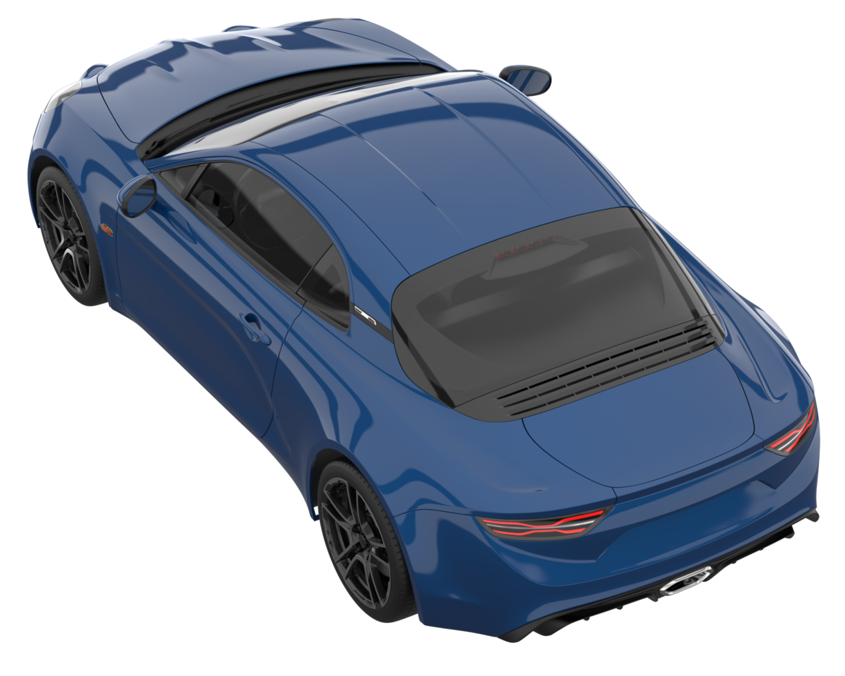 Sport car isolated on transparent background. 3d rendering - illustration png