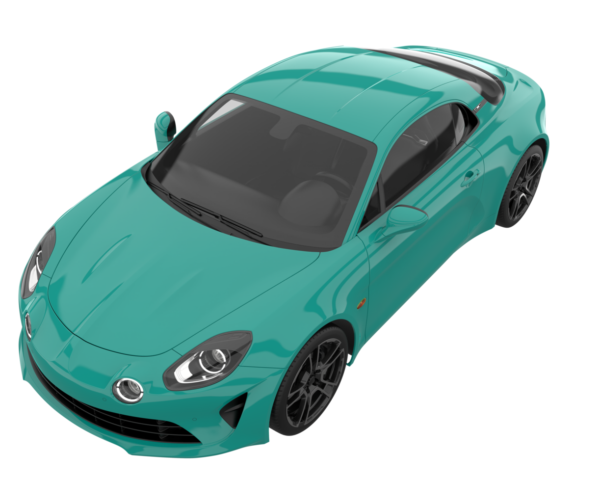 Sport car isolated on transparent background. 3d rendering - illustration png