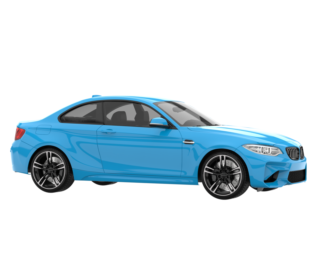 Sport car isolated on transparent background. 3d rendering - illustration png