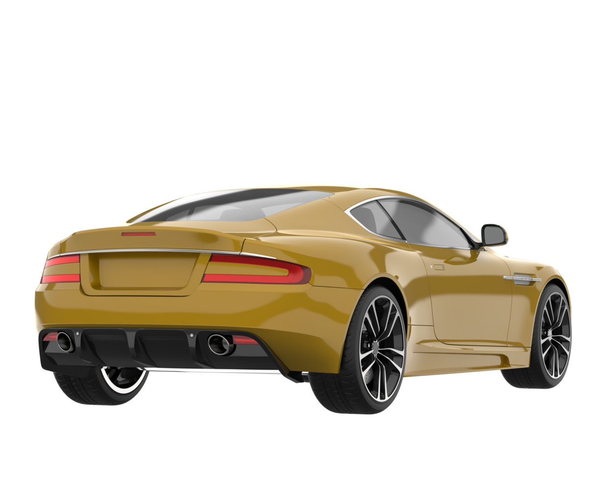 Sport car isolated on transparent background. 3d rendering - illustration png