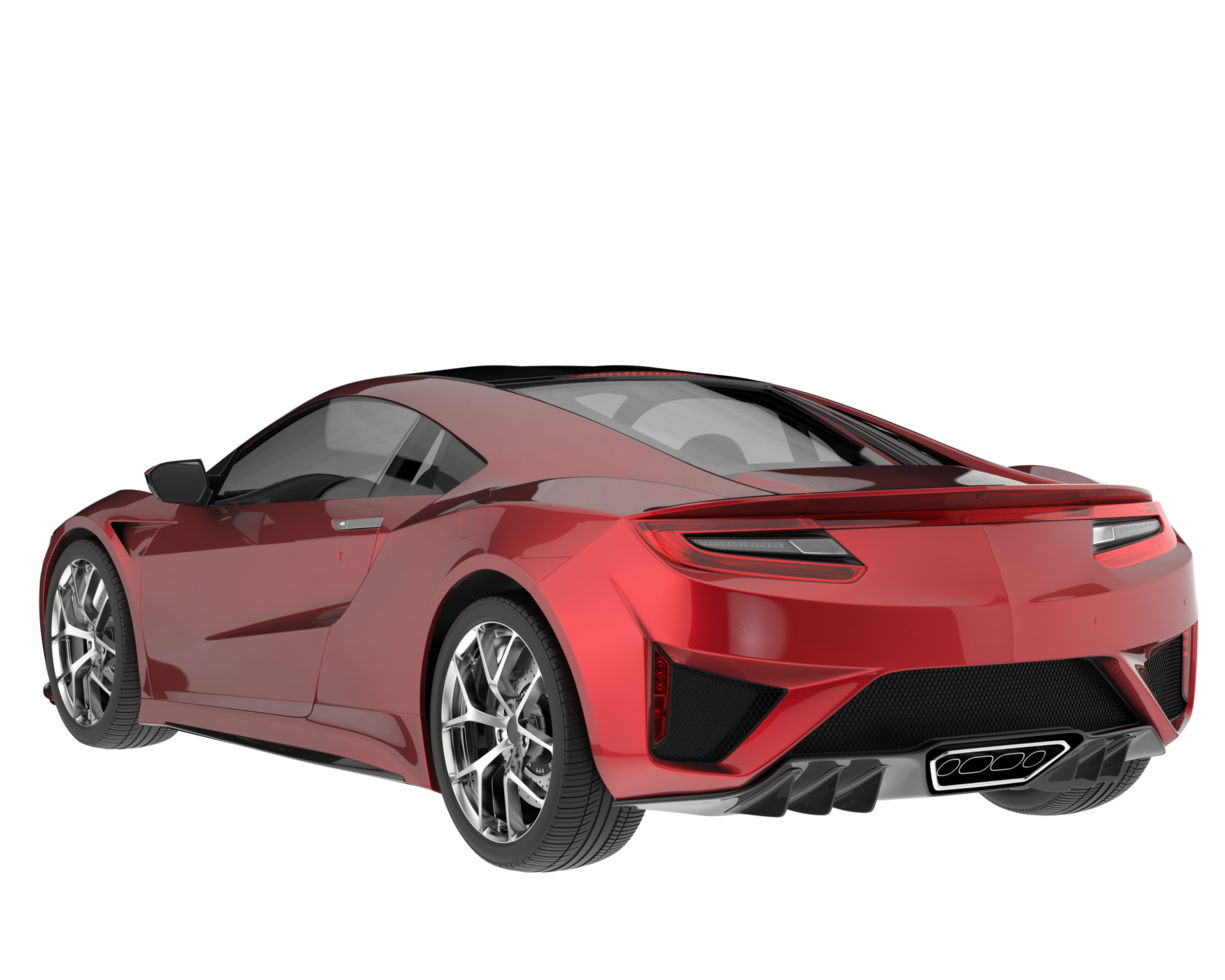 Sport car isolated on transparent background. 3d rendering - illustration png