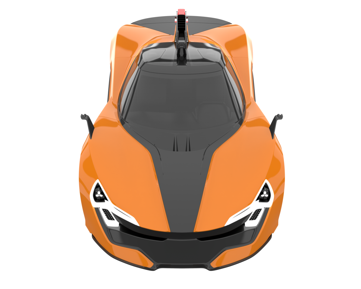 Sport car isolated on transparent background. 3d rendering - illustration png
