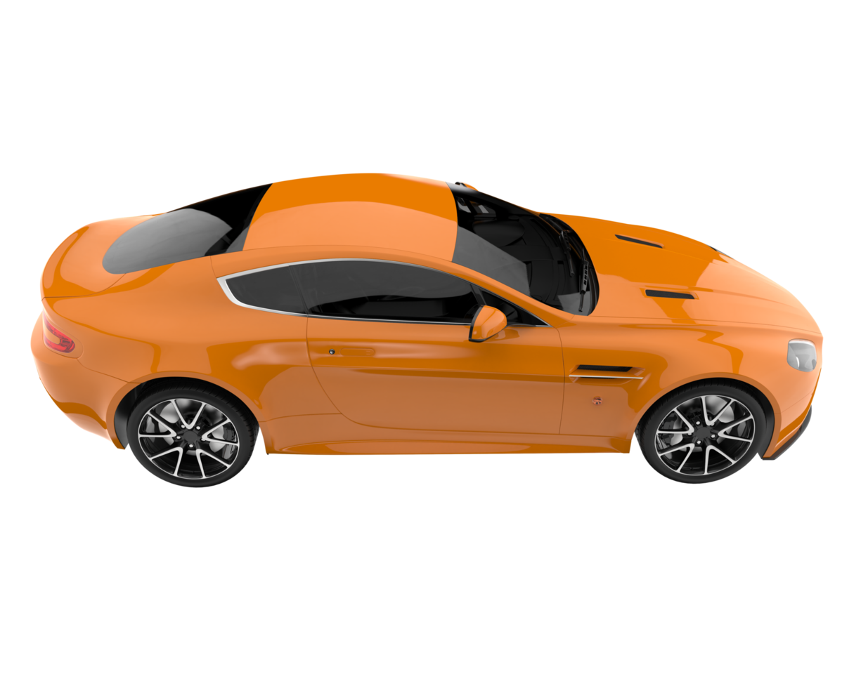 Sport car isolated on transparent background. 3d rendering - illustration png