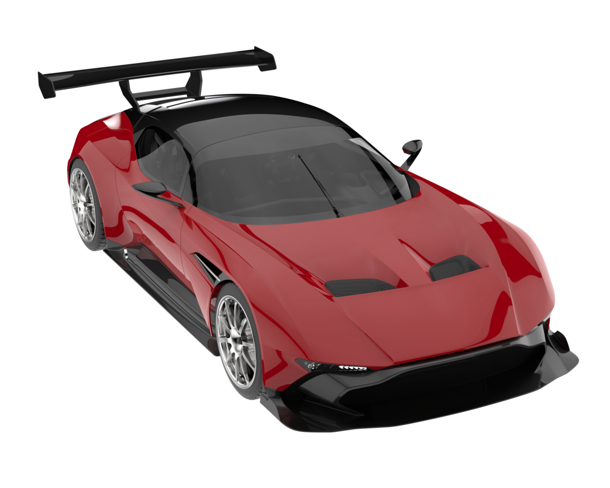 Sport car isolated on transparent background. 3d rendering - illustration png