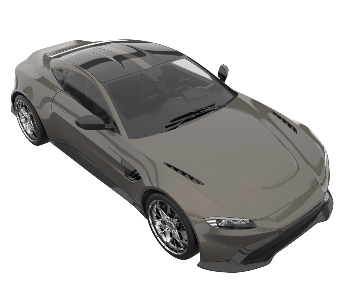 Sport car isolated on transparent background. 3d rendering - illustration png