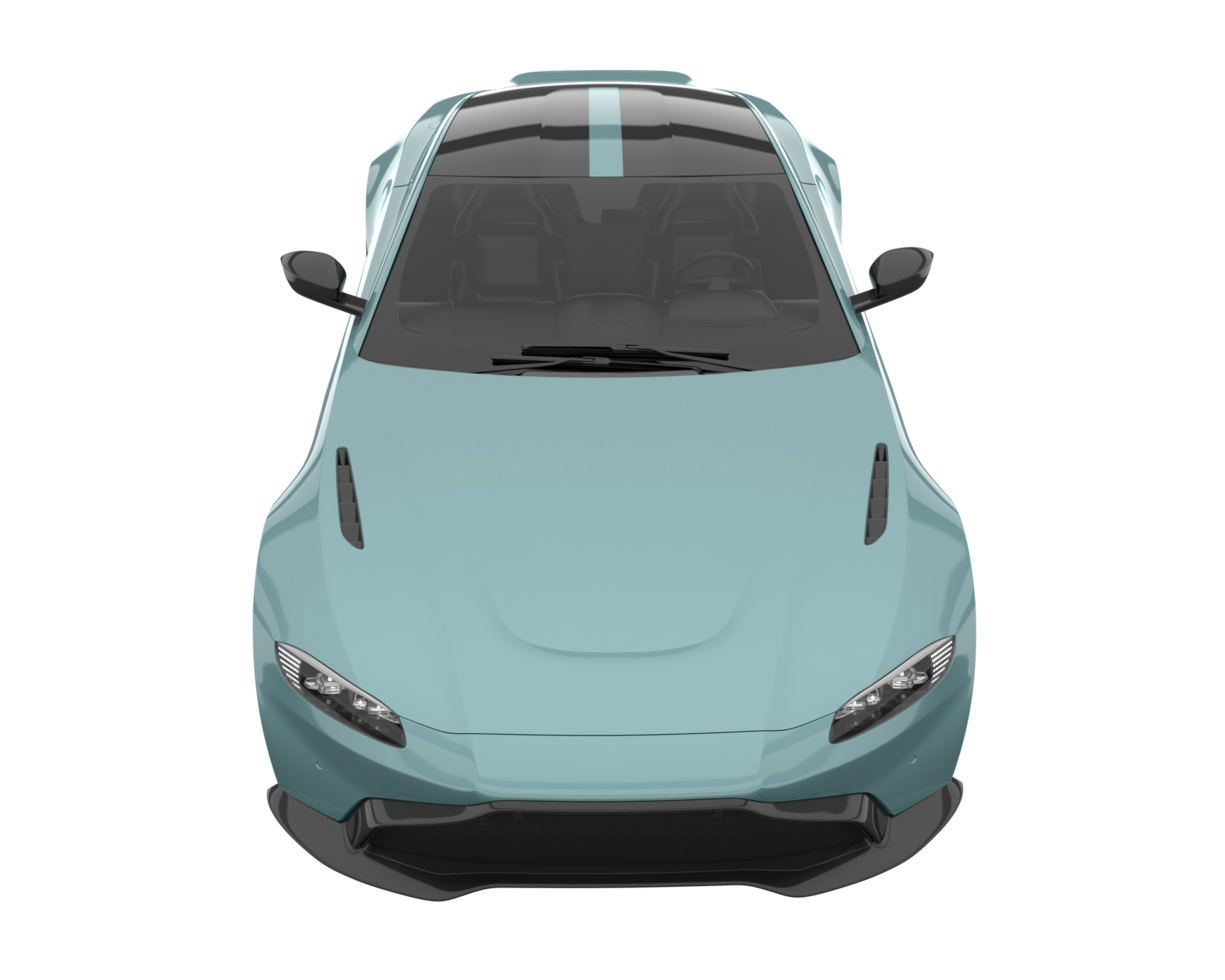 Sport car isolated on transparent background. 3d rendering - illustration png