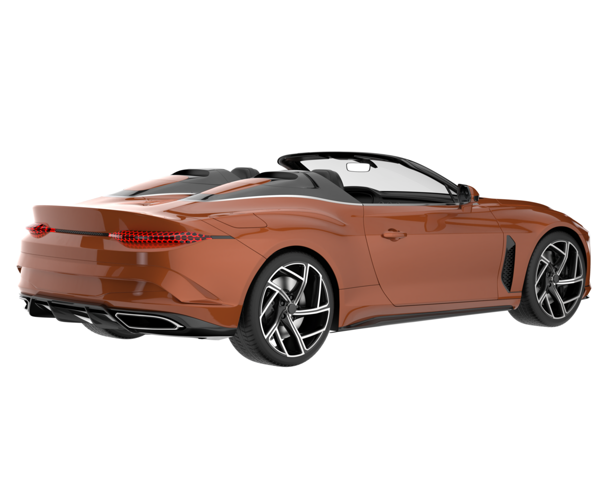 voiture de sport isolée sur fond transparent. rendu 3d - illustration png