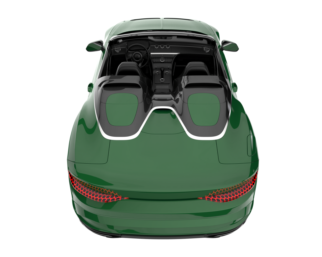 Sport car isolated on transparent background. 3d rendering - illustration png