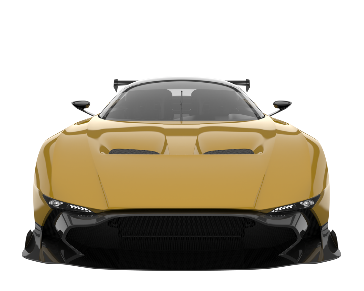 Sport car isolated on transparent background. 3d rendering - illustration png