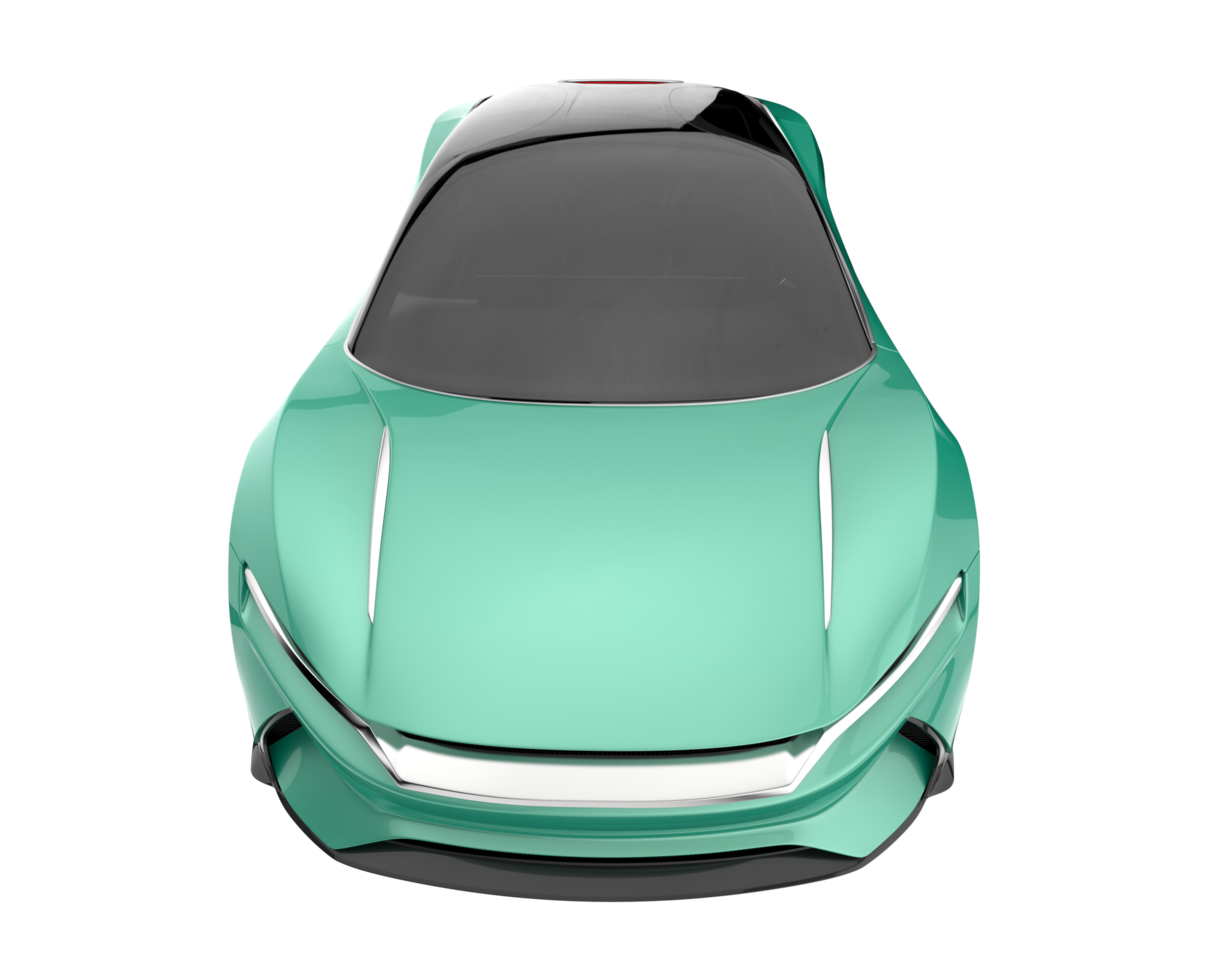 Sport car isolated on transparent background. 3d rendering - illustration png
