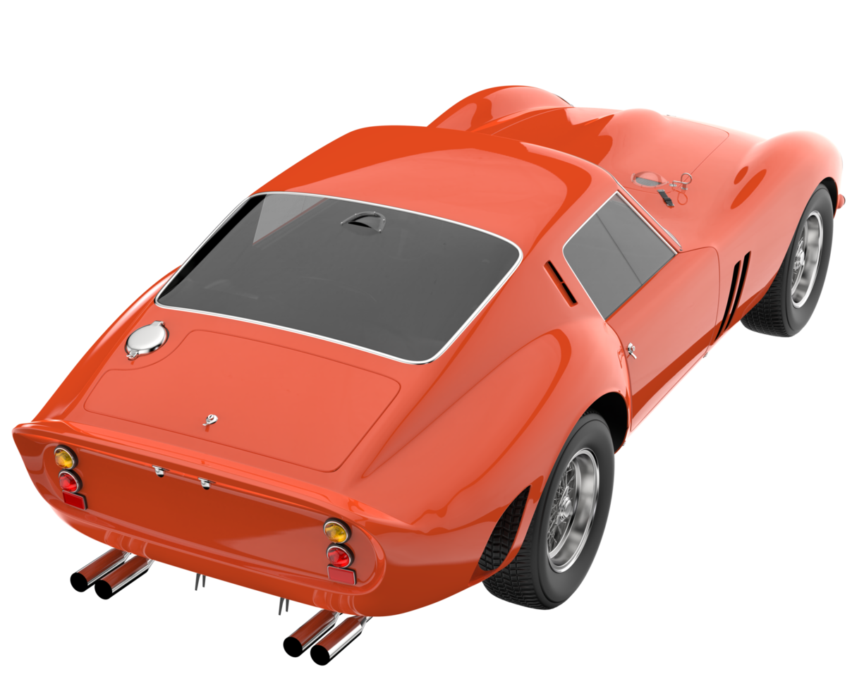 Sport car isolated on transparent background. 3d rendering - illustration png