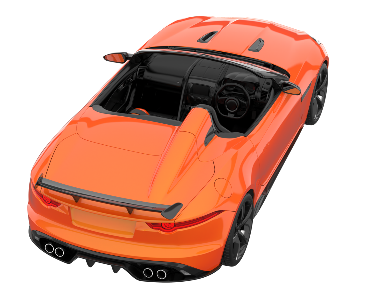 Sport car isolated on transparent background. 3d rendering - illustration png