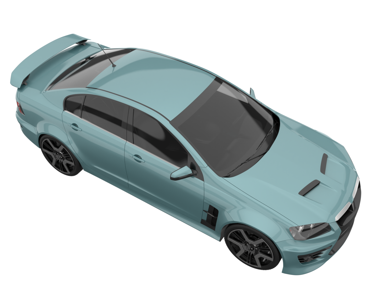 Sport car isolated on transparent background. 3d rendering - illustration png