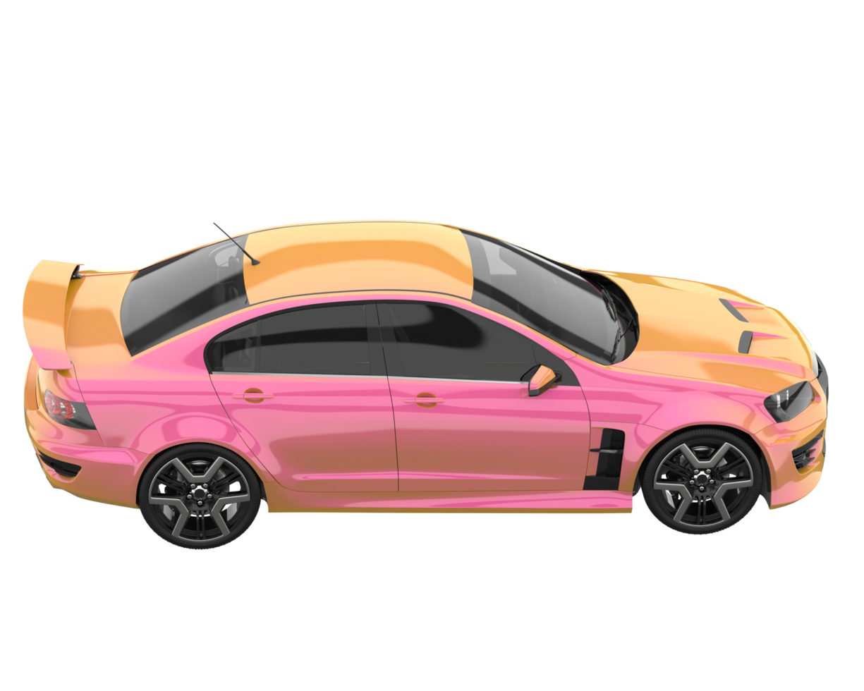Sport car isolated on transparent background. 3d rendering - illustration png