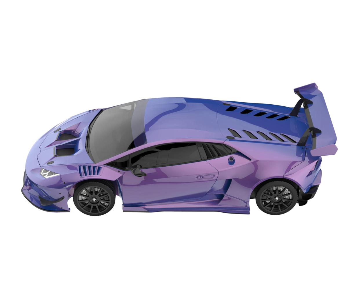 Sport car isolated on transparent background. 3d rendering - illustration png