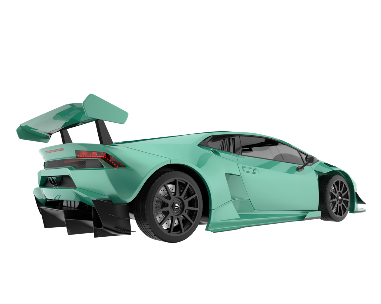 Sport car isolated on transparent background. 3d rendering - illustration png