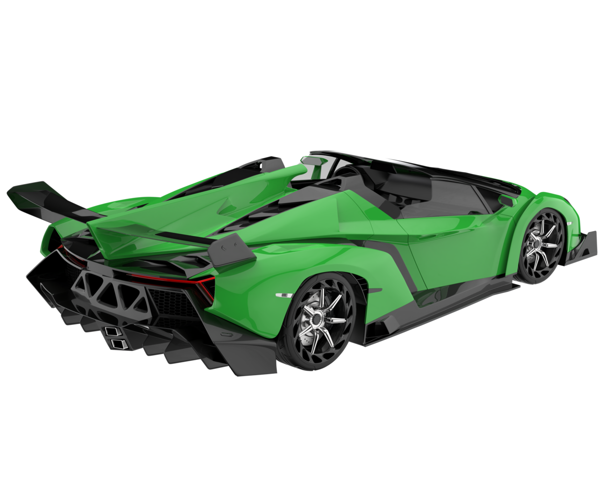 Sport car isolated on transparent background. 3d rendering - illustration png