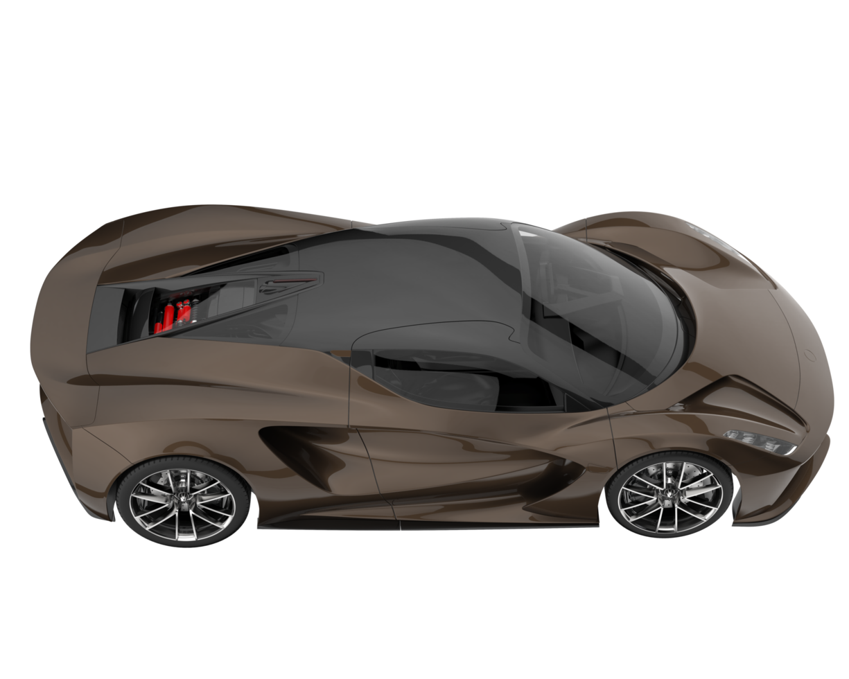 Sport car isolated on transparent background. 3d rendering - illustration png