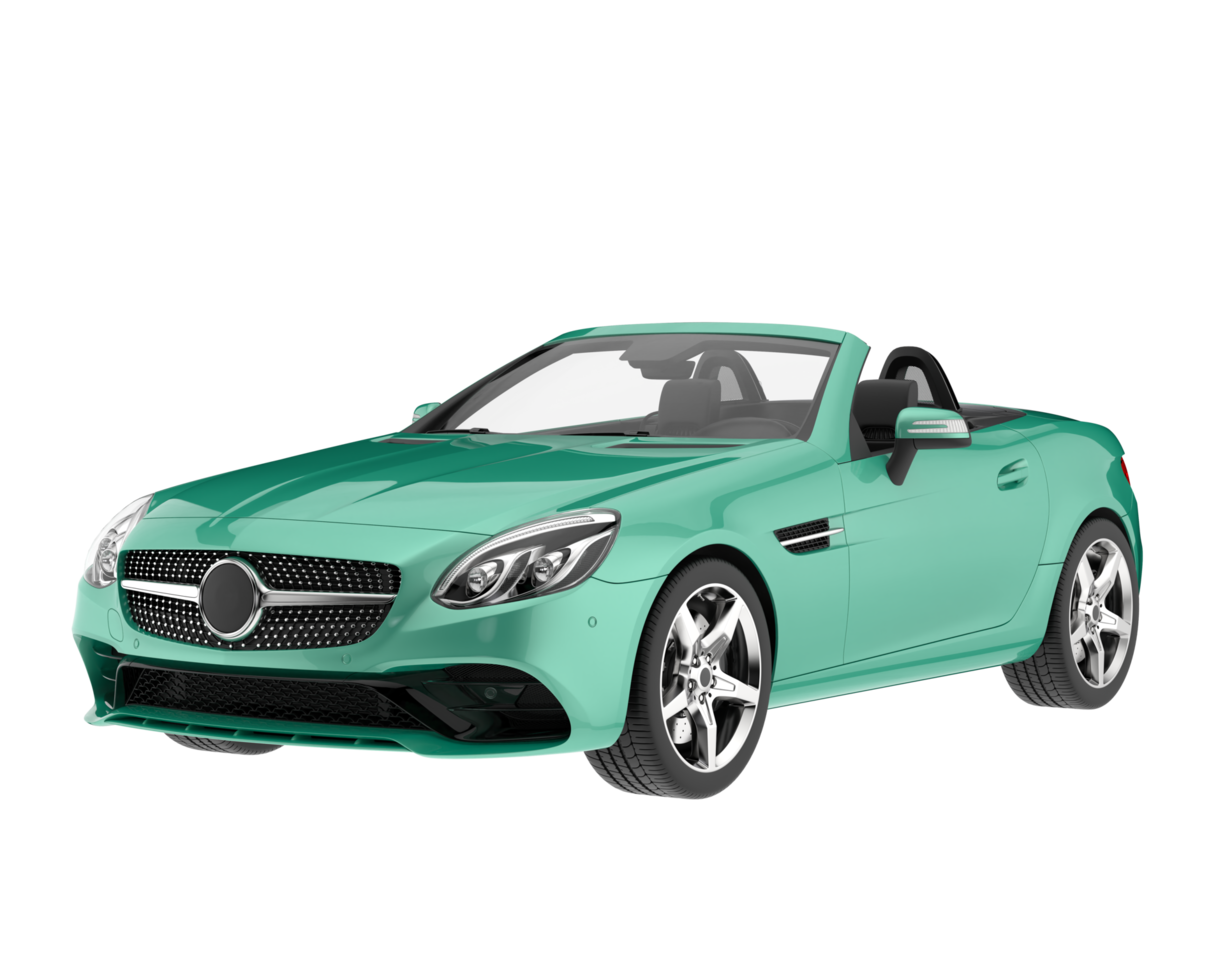 Sport car isolated on transparent background. 3d rendering - illustration png