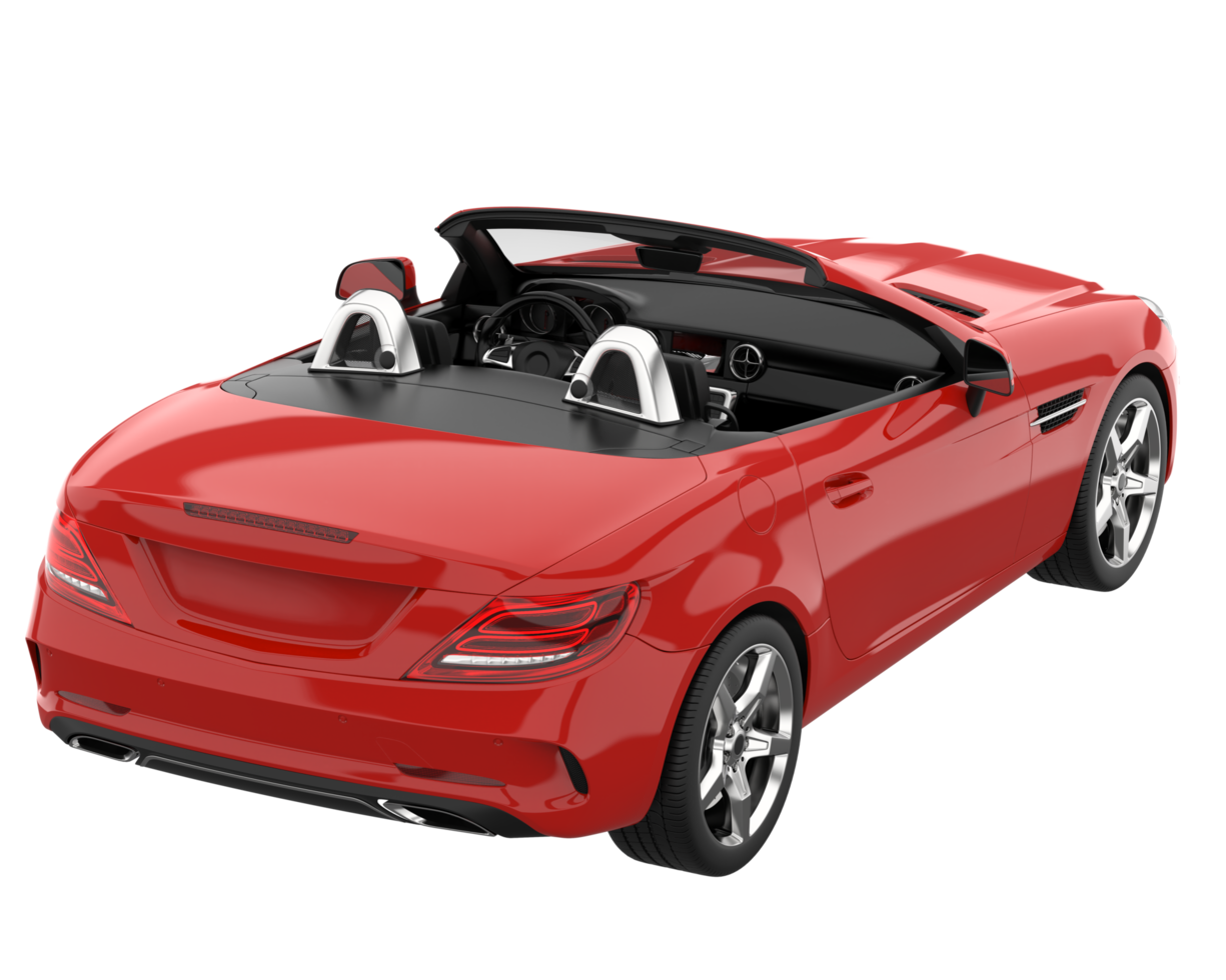 Sport car isolated on transparent background. 3d rendering - illustration png