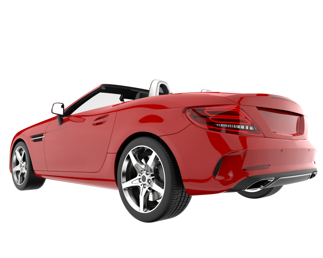 Sport car isolated on transparent background. 3d rendering - illustration png