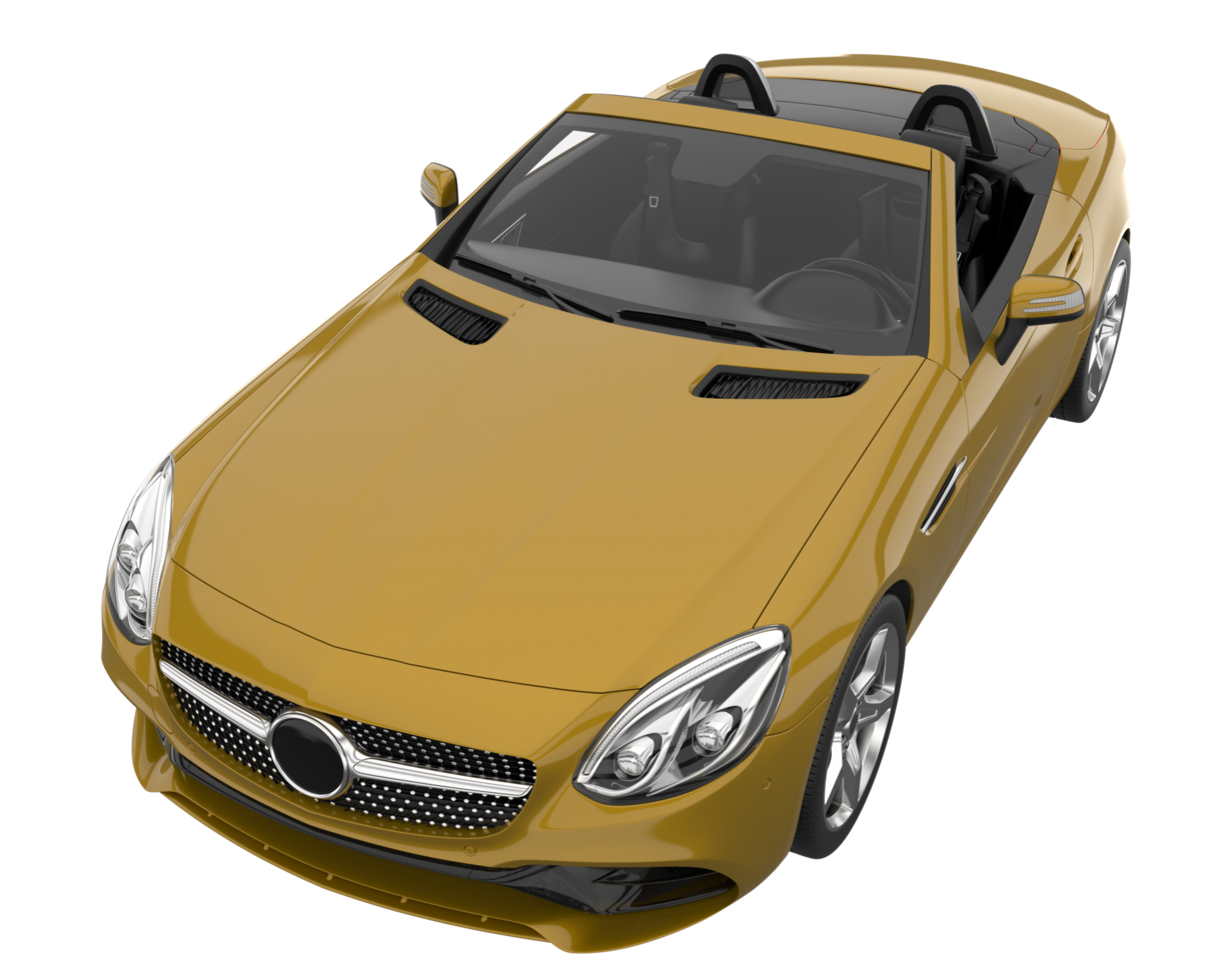 Sport car isolated on transparent background. 3d rendering - illustration png