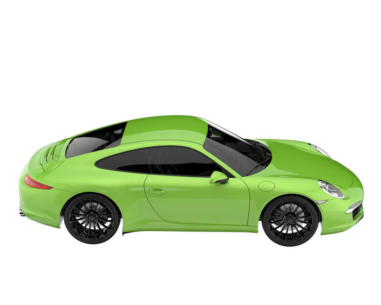 Sport car isolated on transparent background. 3d rendering - illustration png