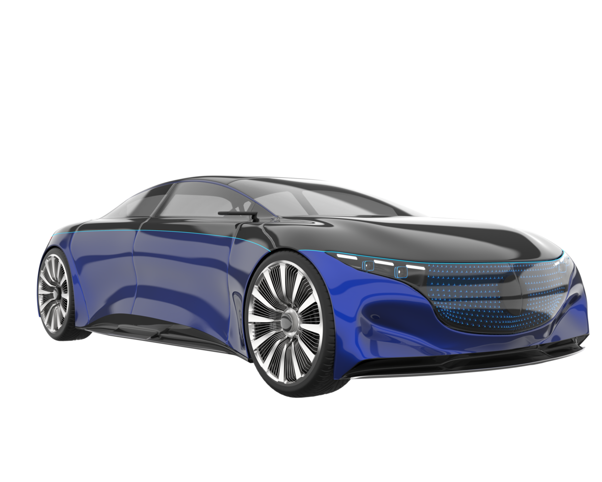 Sport car isolated on transparent background. 3d rendering - illustration png