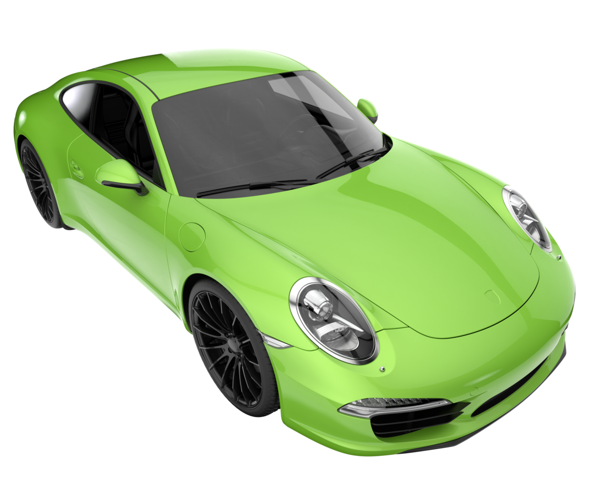 voiture de sport isolée sur fond transparent. rendu 3d - illustration png