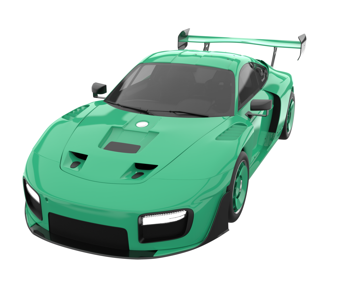 Sport car isolated on transparent background. 3d rendering - illustration png