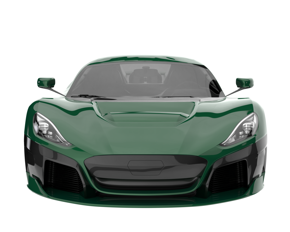 Sport car isolated on transparent background. 3d rendering - illustration png