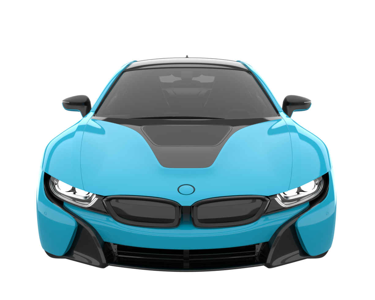 Sport car isolated on transparent background. 3d rendering - illustration png