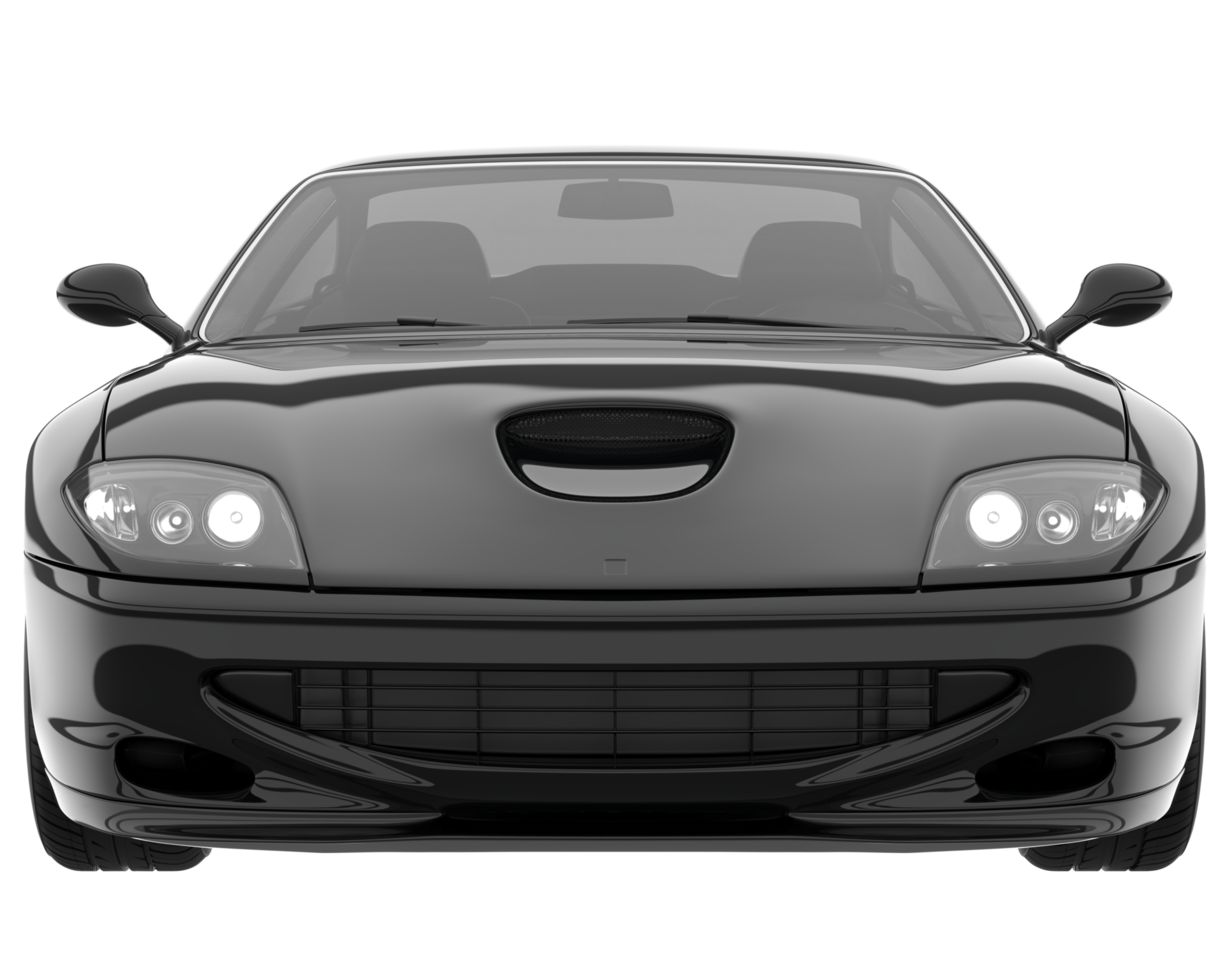 Sport car isolated on transparent background. 3d rendering - illustration png