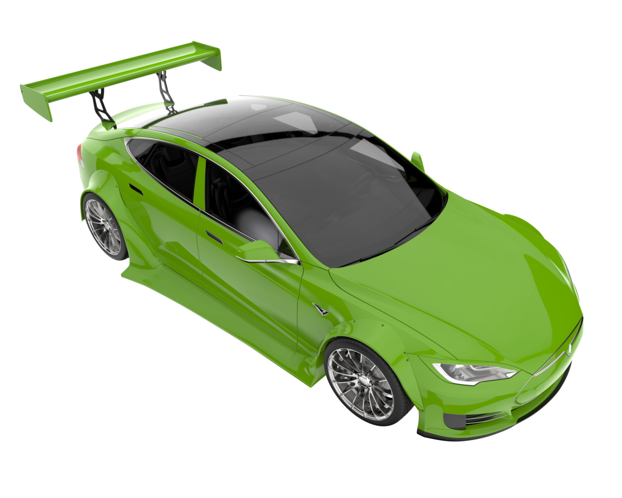 Sport car isolated on transparent background. 3d rendering - illustration png