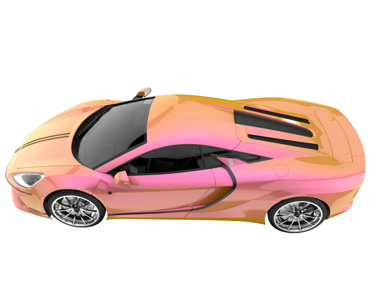 Sport car isolated on transparent background. 3d rendering - illustration png