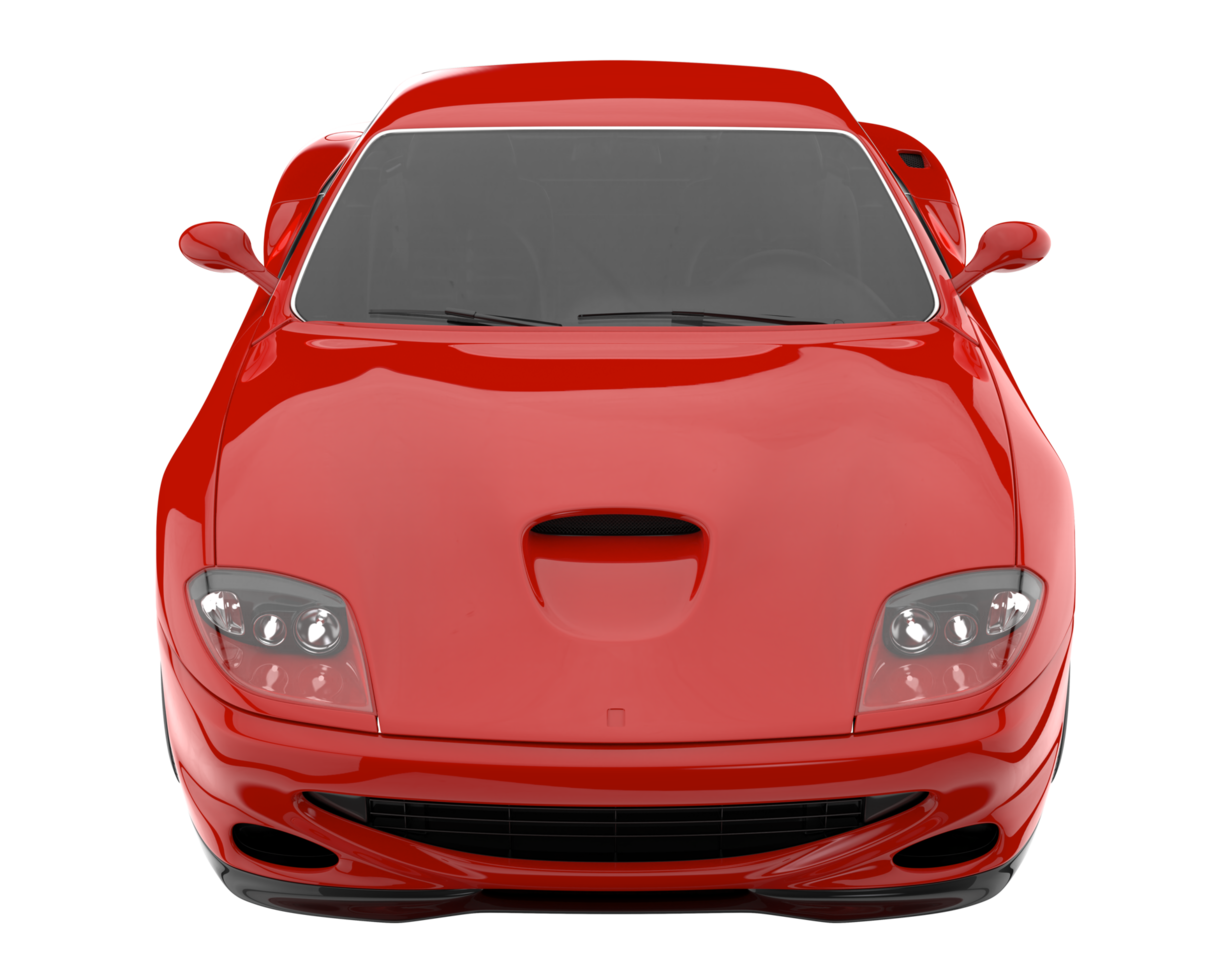 Sport car isolated on transparent background. 3d rendering - illustration png