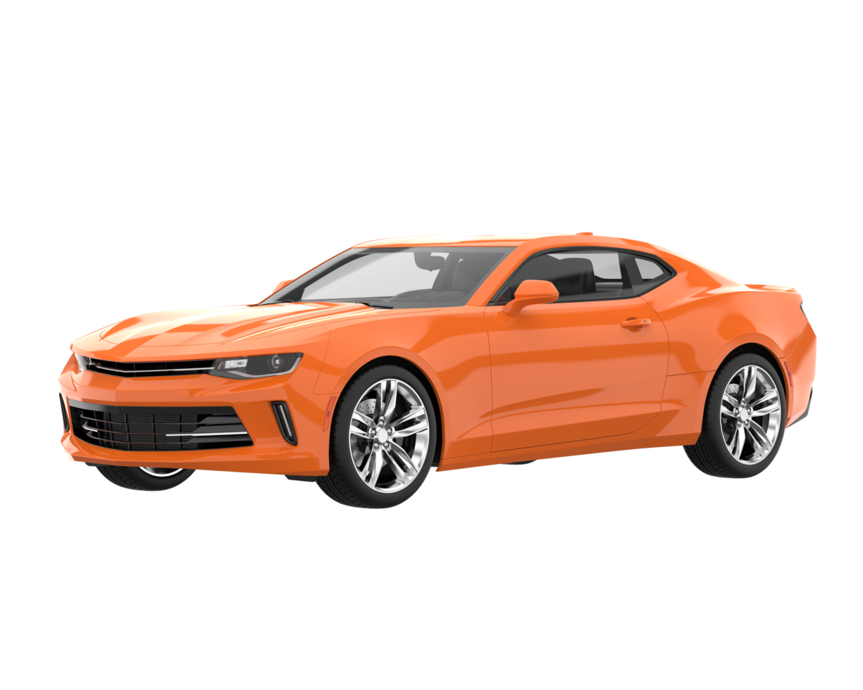 Sport car isolated on transparent background. 3d rendering - illustration png