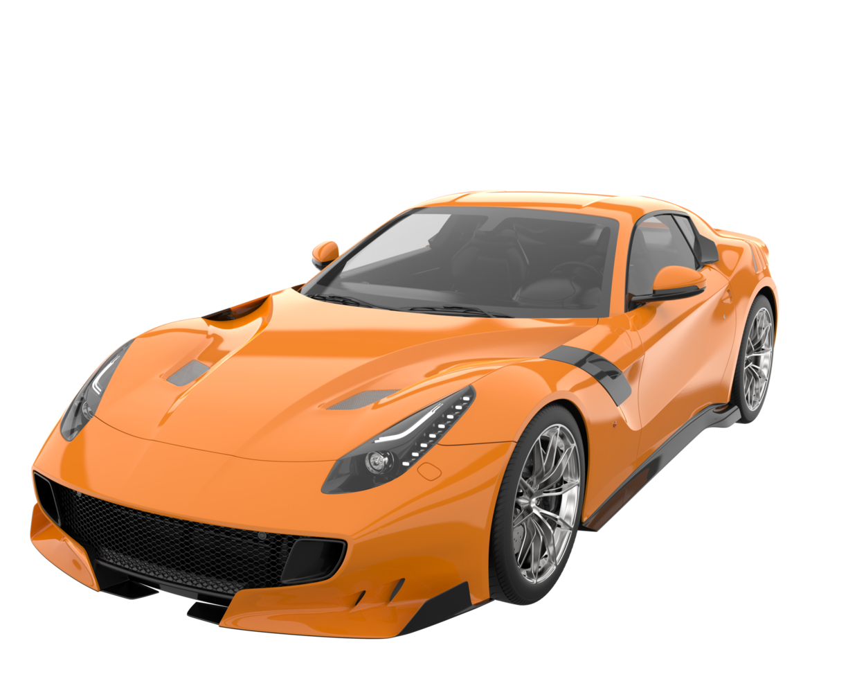 Sport car isolated on transparent background. 3d rendering - illustration png