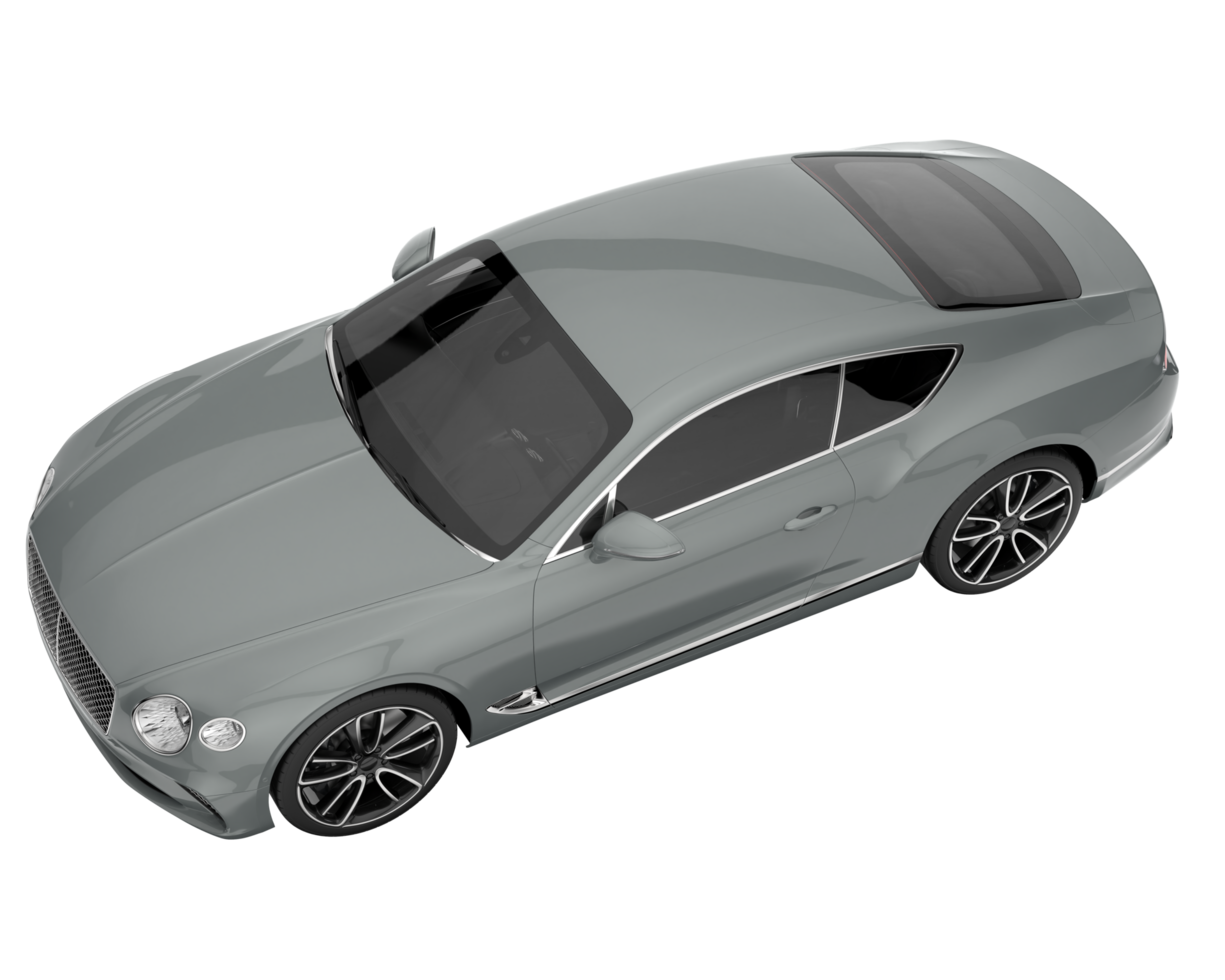 Sport car isolated on transparent background. 3d rendering - illustration png