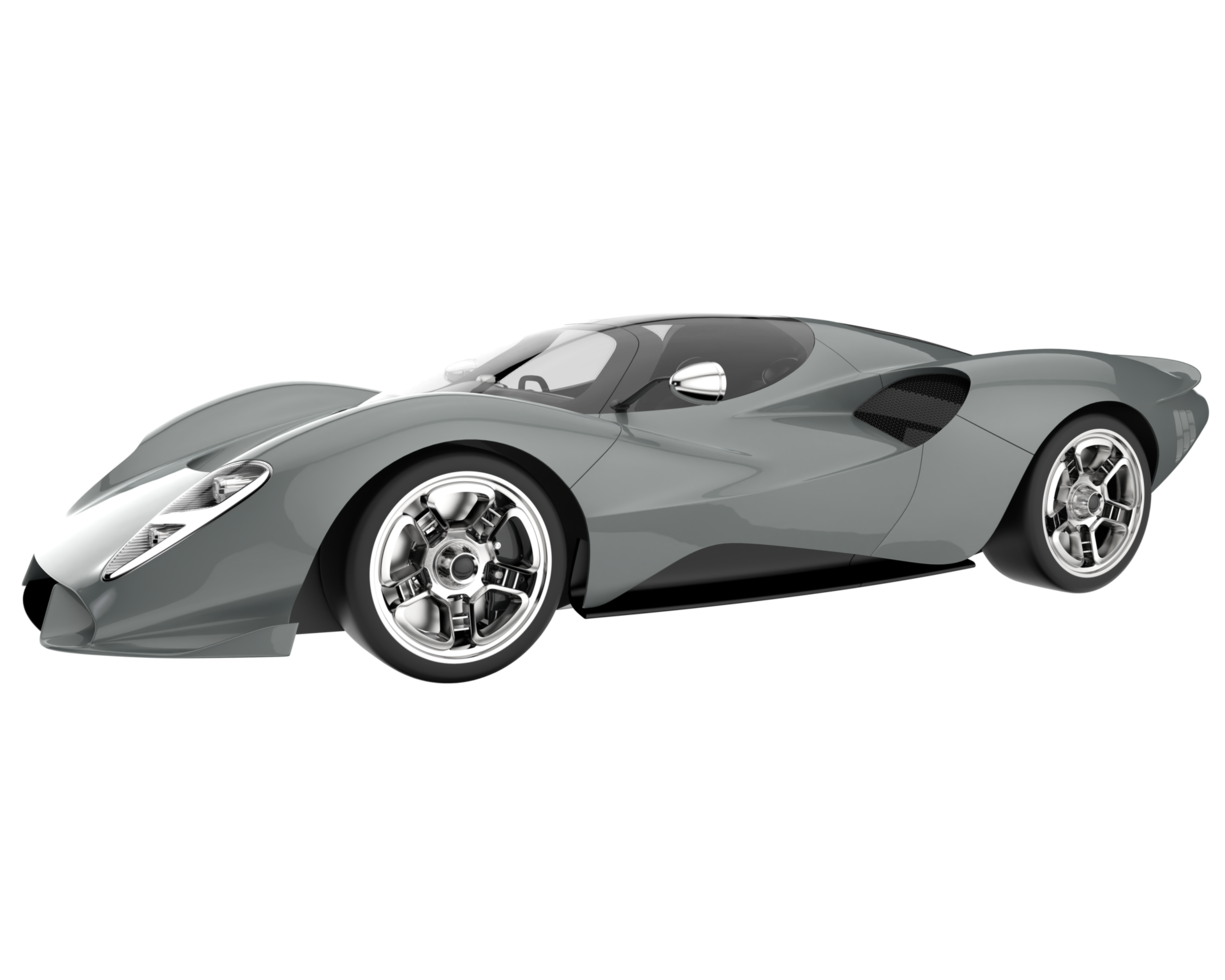 carro esporte isolado em fundo transparente. renderização 3D - ilustração png