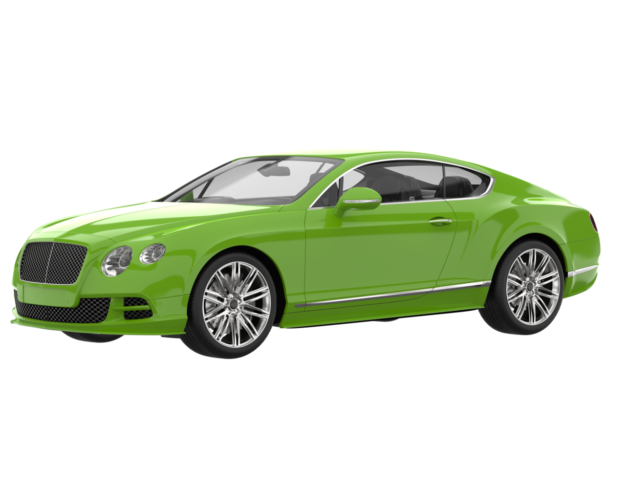 Sport car isolated on transparent background. 3d rendering - illustration png