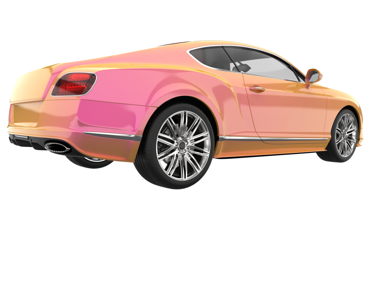 Sport car isolated on transparent background. 3d rendering - illustration png