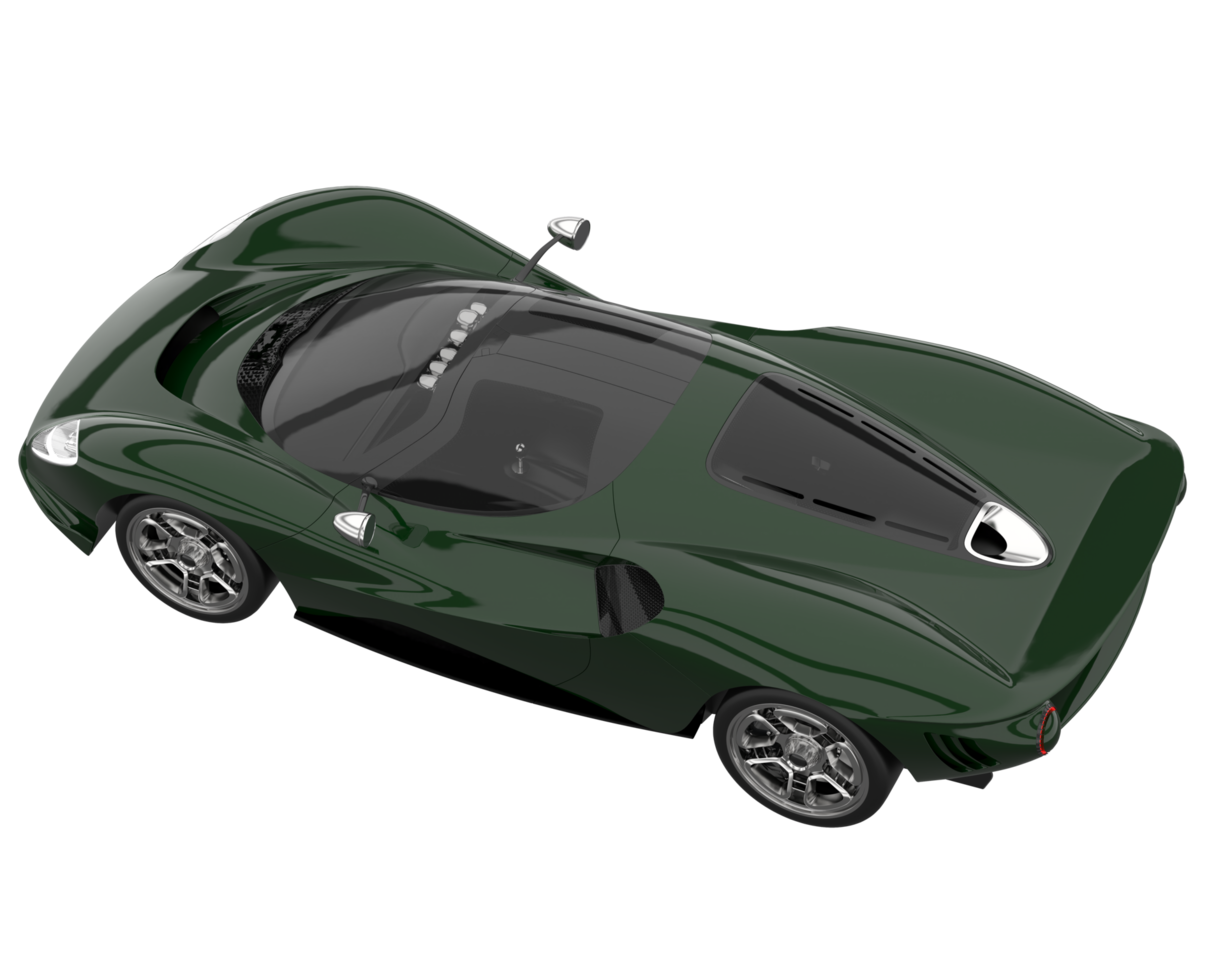 Sport car isolated on transparent background. 3d rendering - illustration png