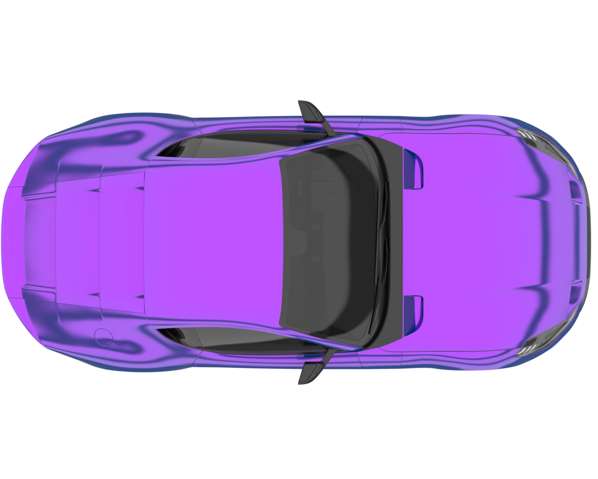 Sport car isolated on transparent background. 3d rendering - illustration png