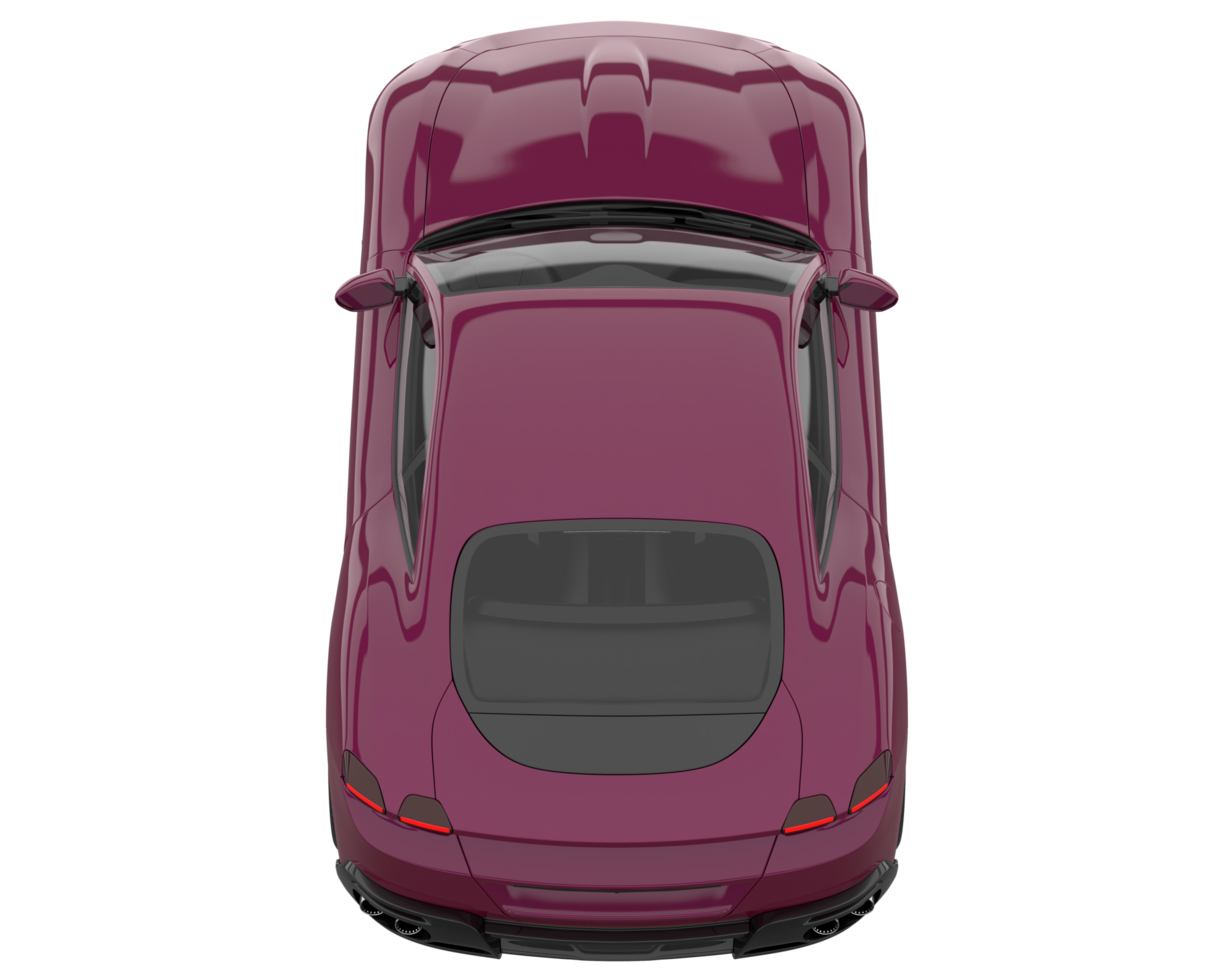 voiture de sport isolée sur fond transparent. rendu 3d - illustration png