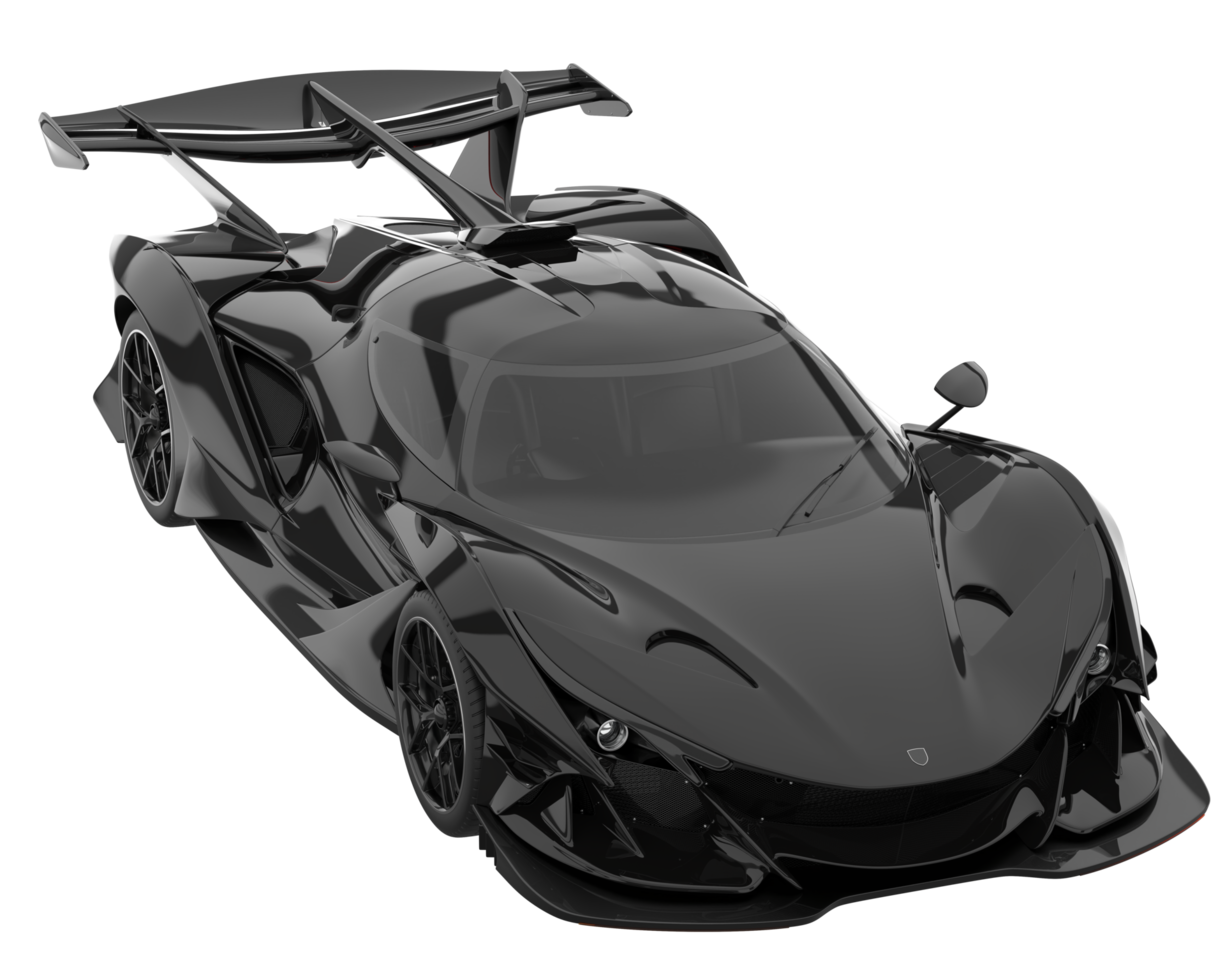 Sport car isolated on transparent background. 3d rendering - illustration png