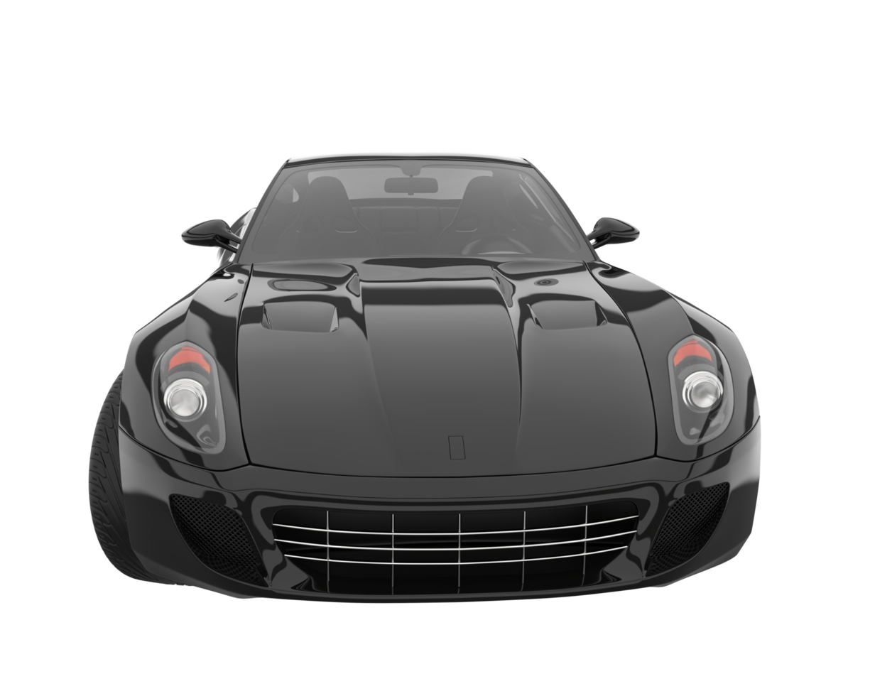 voiture de sport isolée sur fond transparent. rendu 3d - illustration png