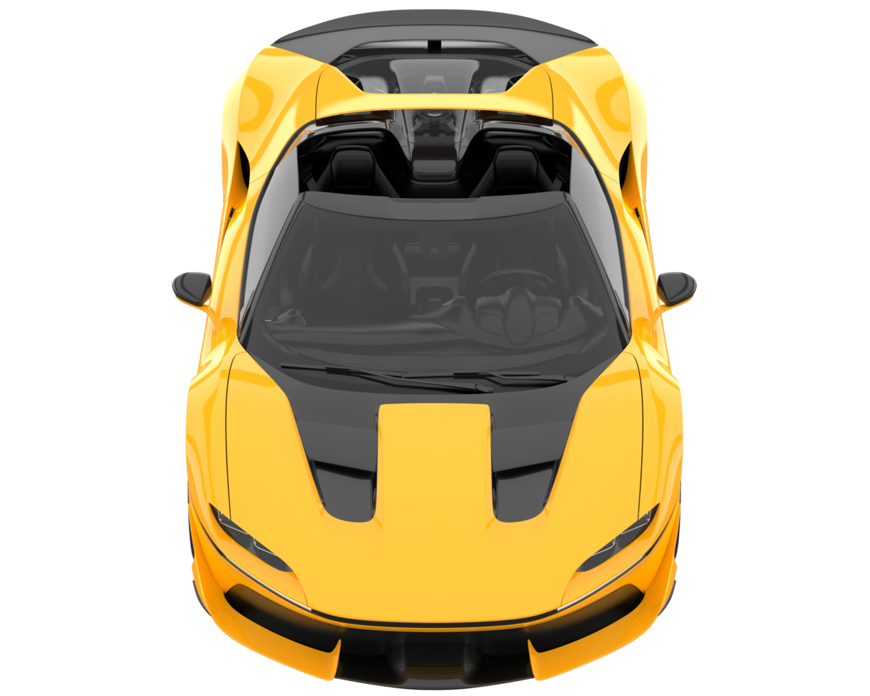 Sport car isolated on transparent background. 3d rendering - illustration png