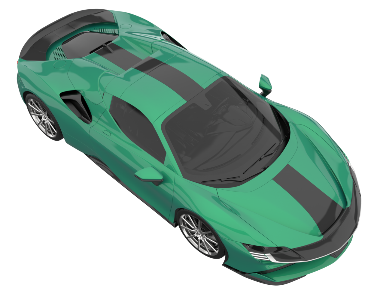 Sport car isolated on transparent background. 3d rendering - illustration png